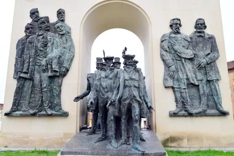 Arad reconciliation statue Stock Photos