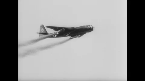 Arado flying and testing pilot ejection seats Stock Footage 103384799