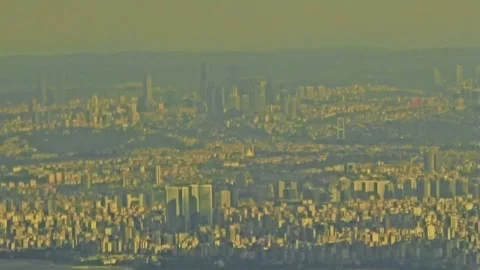 Araffe flying over a city with a. Stock Footage 284098852