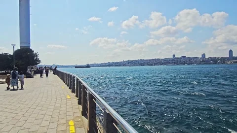 Araffe view a body water with a. Stock Footage 282674184