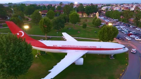 Araflane plane on the ground in a. Stock Footage 284656909