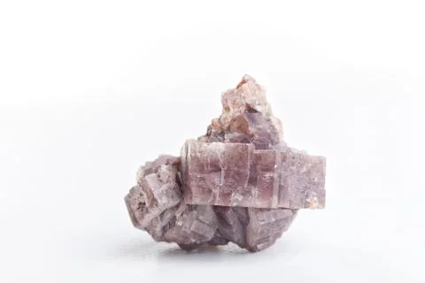 Aragonite on white background. Foto stock