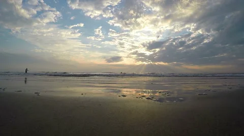 Arambol beach, Goa Video stock 62994600