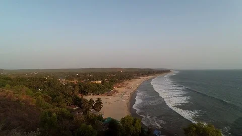 Arambol Beach in Goa, India. Stock-Footage 69925446