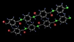 Kevlar molecule structure., Stock Video