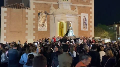 Aranjuez, Spain - 04/01/2024: filming of the exit of the image of the Stock Footage 270512752