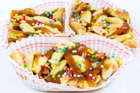 Aranzada: Typical Sardinian dessert Stock Photos