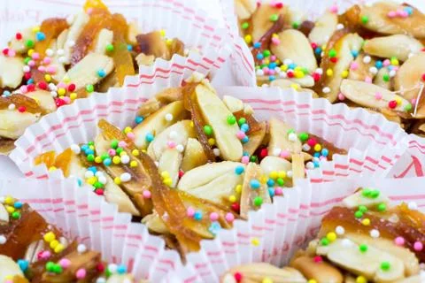 Aranzada: Typical Sardinian dessert Stock Photos