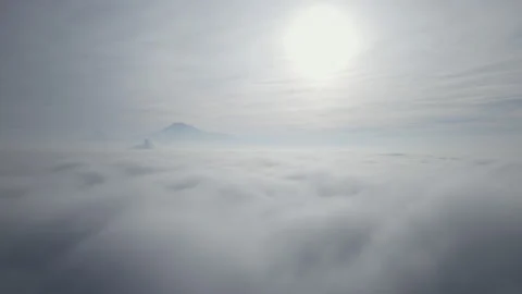 Ararat above the clouds 库存影片 229854331