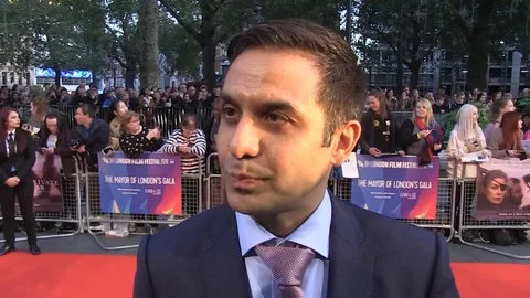 Arash Amel attending 62nd BFI London Film Festival - 2018 Video stock 101185401