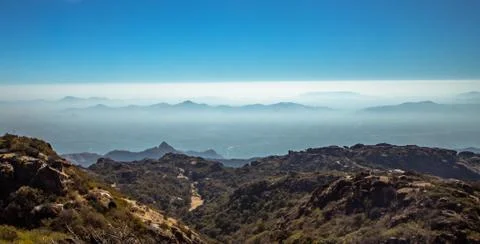 Aravali mountain range Stock Photos