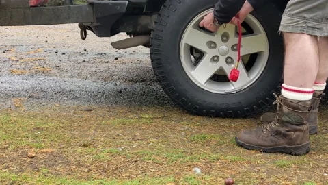 ARB Tire Deflator in action Stock Footage 172563410