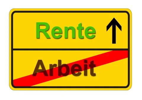Arbeit Rente Stock Photos