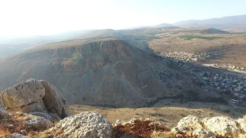 Arbel Cliff Pan 2 Stock Footage 78659435