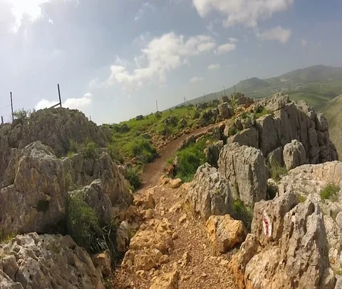 Arbel Cliffs 02 Stock Footage 111152045
