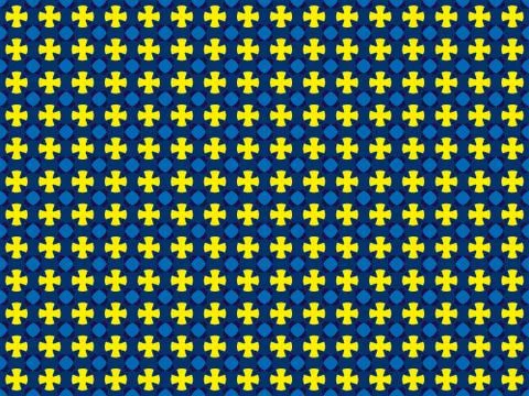 Arbitrary colored geometric figures on a seamless pattern Stock Illustration