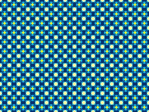 Arbitrary colored geometric figures on a seamless pattern Seamless color p... Stock Photos