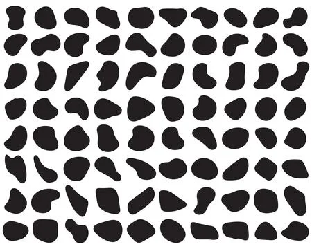 Arbitrary figures of irregular shape Stock Illustration