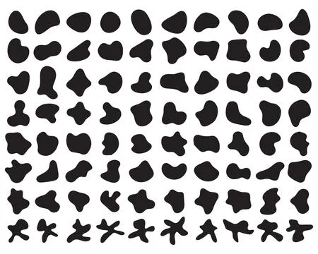 Arbitrary figures of irregular shape, Stock Illustration