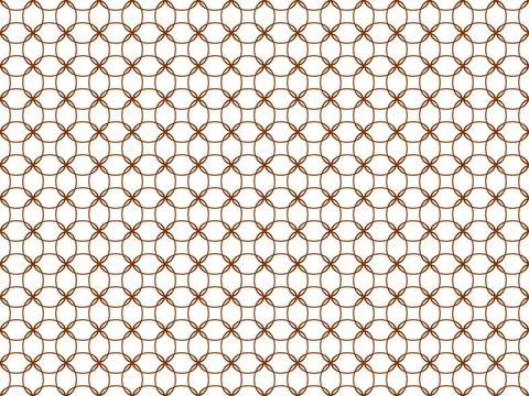 Arbitrary geometric shapes on a seamless pattern on a white background Sea... Stock Photos