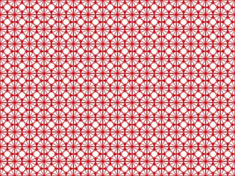 Arbitrary geometric shapes on a seamless pattern on a white background Sea... Foto stock