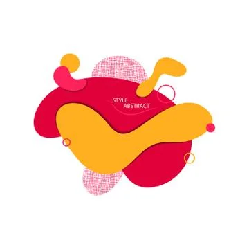 Arbitrary graphic elements of different colors. Abstract banner for logo, fly Stock Illustration