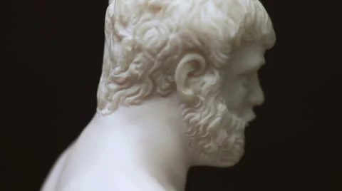 An arbitrary human sculpture Stock Footage 33849570