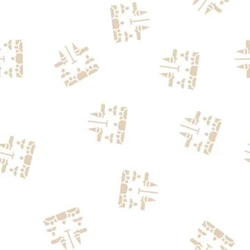 Arbitration law dictionary glyph seamless pattern Stock Illustration