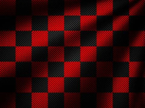 Arbon fiber background. checkered pattern. 3d illustration material design. Stock Illustration