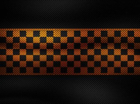 Arbon fiber background. checkered pattern. 3d illustration material design. Stock Illustration