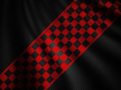 Arbon fiber background. checkered pattern. 3d illustration material design. Stock Illustration