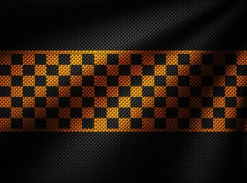 Arbon fiber background. checkered pattern. 3d illustration material design. Stock Illustration