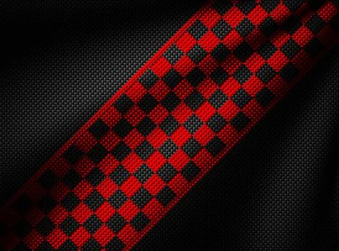 Arbon fiber background. checkered pattern. 3d illustration material design. Stock Illustration
