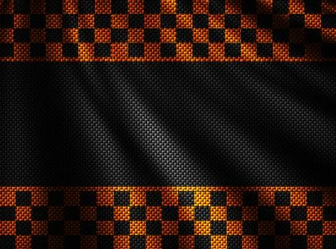 Arbon fiber background. checkered pattern. 3d illustration material design. Stock Illustration