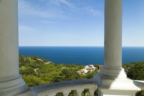 Arbor with columns Stock Photos