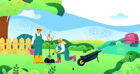 Arbor day moving banner Stock Footage 274559844