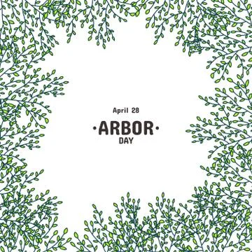 Arbor Day vector image Illustrazione stock
