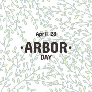 Arbor Day vector image Stock Illustration