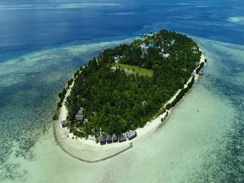 Arborek island. Stock Footage 82925647