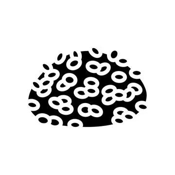 Arborio rice glyph icon vector illustration 스톡 일러스트