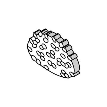 Arborio rice isometric icon vector illustration 스톡 일러스트