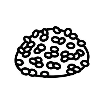 Arborio rice line icon vector illustration Illustrazione stock