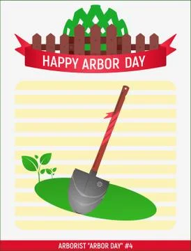 Arborist Arbor day # Stock Illustration