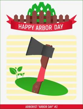 Arborist Arbor day # Illustrazione stock