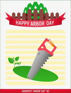 Arborist Arbor day # Illustrazione stock