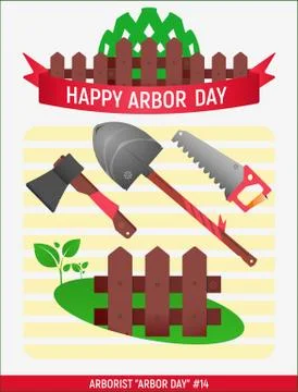 Arborist Arbor day # Illustrazione stock