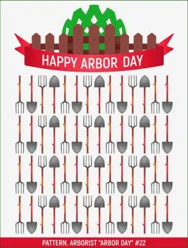 Arborist Arbor day # Stock Illustration