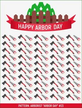 Arborist Arbor day # Stock Illustration