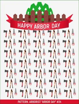 Arborist Arbor day # Illustrazione stock