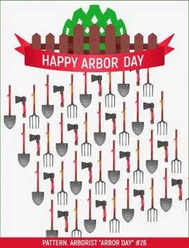 Arborist Arbor day # Stock Illustration